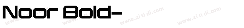 Noor Bold字体转换